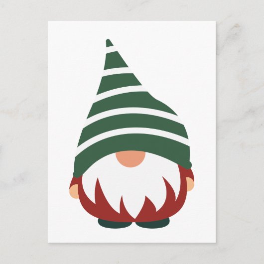 MERRY CHRISTMAS | Winter Holiday Gnome Postkarte (Vorderseite)