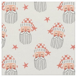 Merry Christmas winter party Santa face nursery  Stoff