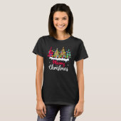 Merry Christmas Winter Season Leopard & Christmas T-Shirt (Vorne ganz)