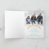 MERRY CHRISTMAS | Winterurlaubsmuster Feiertagskarte (Innenseite)