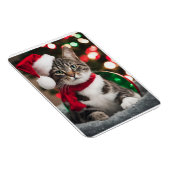 Merry Christmas with a cute kitten Magnet (Rechte Seite)
