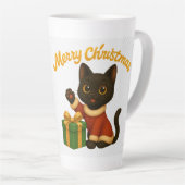 Merry Christmas with Emi the Black Cat Milchtasse (Rechte Ecke)
