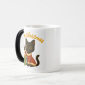 Merry Christmas with Emi the Black Cat Verwandlungstasse (Vorderseite Links)