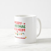 Merry Christmas With Mom – Bilingual Holiday Kaffeetasse (VorderseiteRechts)