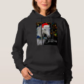 Merry Christmas with white horse Hoodie (Vorderseite)