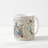 Merry Christmas Woodland Evergreen Wreath  Kaffeetasse (VorderseiteRechts)