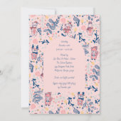 Merry Christmas Woodland Friends in Winter Forest Einladung (Rückseite)