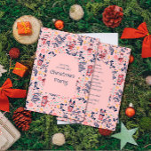 Merry Christmas Woodland Friends in Winter Forest Einladung