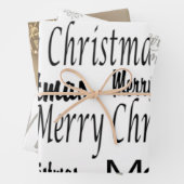 Merry Christmas Wrapping Paper Sheets Geschenkpapier Set (Beispiel)