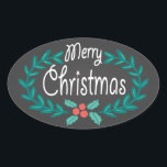 MERRY CHRISTMAS WREATH CHALKBOARD STICKERS<br><div class="desc">MERRY CHRISTMAS: Helle und fröhliche Kalkbrett im ovalen Stil Weihnachtsaufkleber mit lässigen handgezeichnet Typografie und farbenfrohen Heilige und Lorbeerblumenkranz. Das familienfreundliche Design eignet sich hervorragend für Kinder, Lehrer und Erwachsene mit jugendlichem Herzschlag. Kann auch als dekorative Umschlag Aufkleber oder einzigartige Geschenketiketten verwendet werden. Zeitgenössische, klassische, moderne und stilvolle Art und...</div>