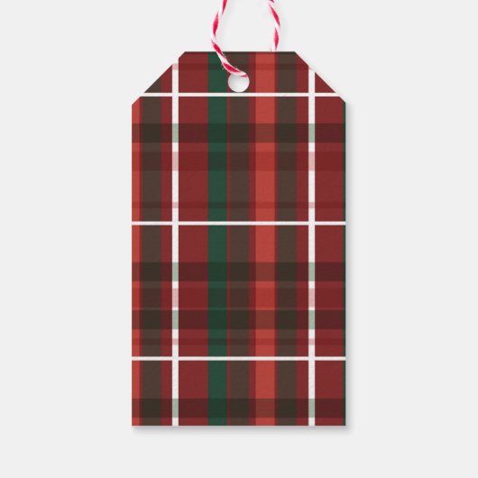 Merry Christmas Wreath Gift Tag Geschenkanhänger (Rückseite)