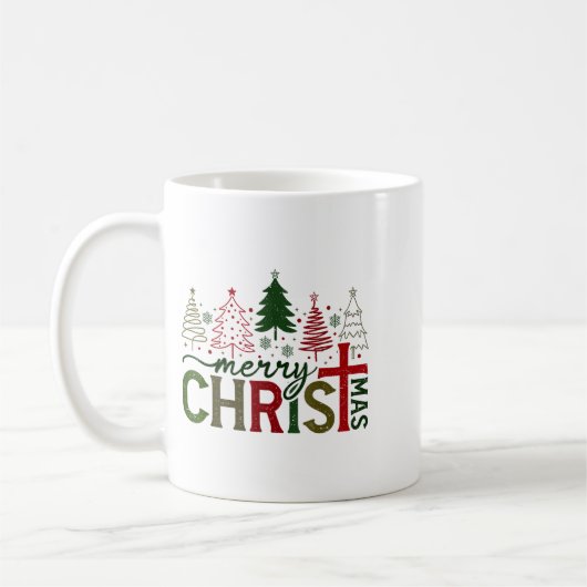 Merry Christmas Xmas Christian Jesus Family Pajama Kaffeetasse (Links)