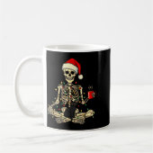 Merry Christmas Xmas Skull Skeleton Funny Matching Kaffeetasse (Links)