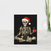 Merry Christmas Xmas Skull Skeleton Funny Matching Karte (Vorderseite)