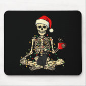 Merry Christmas Xmas Skull Skeleton Funny Matching Mousepad (Vorne)