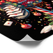 Merry Christmas Xmas Stal Worker Funny Poster (Ecke)