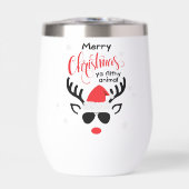 Merry Christmas Ya Filthy Animal Funny Reindeer (Vorderseite)