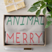 Merry Christmas ya filthy animal typography Seidenpapier (Geschenk)