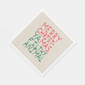 Merry Christmas ya filthy animal typography Serviette (Ecke)