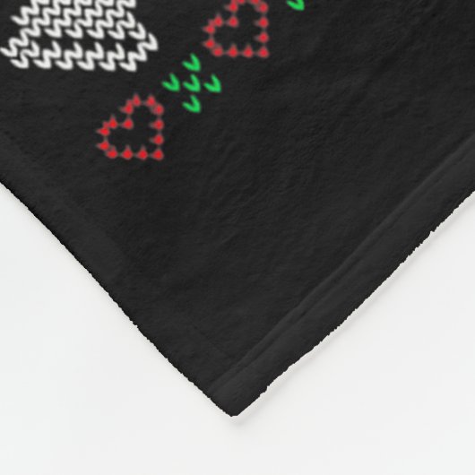 Merry Christmas Ya Filthy Liberal Ugly Knit Funny Fleecedecke (Ecke)