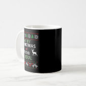 Merry Christmas Ya Filthy Liberals Ugly Christmas  Kaffeetasse (Vorderseite Links)
