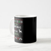 Merry Christmas Ya Filthy Liberals Ugly Christmas  Kaffeetasse (Vorderseite Links)