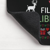 Merry Christmas Ya Filthy Liberals Ugly Christmas Mousepad (Ecke)