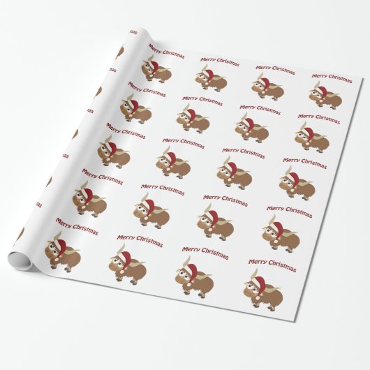 Merry Christmas! Yak Geschenkpapier (Ungerollt)