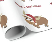 Merry Christmas! Yak Geschenkpapier (Rolleneckpunkt)