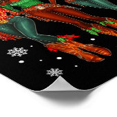Merry Christmas Y'all Black Cowgirls African Chris Poster (Ecke)