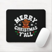 Merry Christmas Yall Gingerbread Cowboy Howdy West Mousepad (Mit Mouse)
