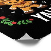 Merry Christmas Yall Gingerbread Cowboy Howdy West Poster (Ecke)