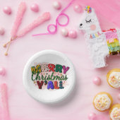 Merry Christmas Y'All Pappteller (Party)