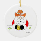 Merry Christmas Ya'll Santa Christmas Ornament (Hinten)