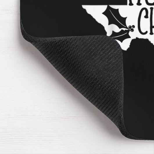 Merry Christmas Yall Texas Mistletoe White Graphic Mousepad (Ecke)