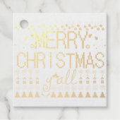 Merry Christmas Y'all Ugly Sweater Geschenkanhänger (Vorderseite)