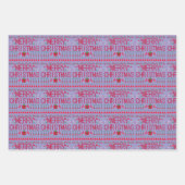 "Merry Christmas Y'all" Ugly Sweater Geschenkpapier Set (Vorderseite 2)