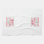 "Merry Christmas Y'all" Ugly Sweater Geschirrtuch (Horizontal)