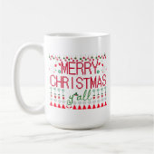 "Merry Christmas Y'all" Ugly Sweater  Kaffeetasse (Links)