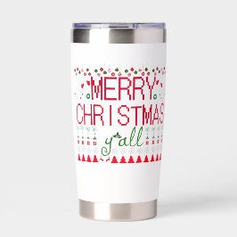 "Merry Christmas Y'all" Ugly Sweater Thermobecher