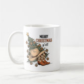 Merry Christmas Y'all Western Cowboy Boots Hat Xma Kaffeetasse (Links)