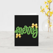 Merry Christmas Yarn Crochet Funny Xmas Pajamas Ho Karte (Gelbe Blume)