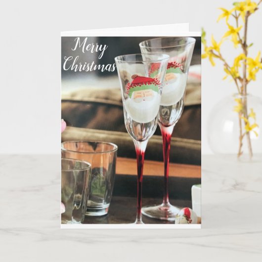 **MERRY CHRISTMAS** ZEIT ZUM FEIERN KARTE (Gelbe Blume)