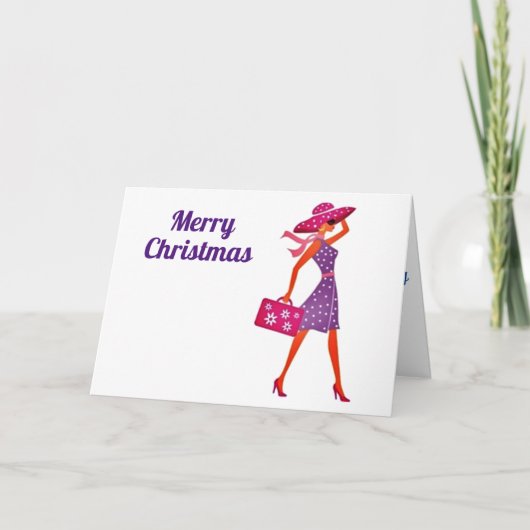 MERRY CHRISTMAS ***ZU EINER SONDERLADY** FEIERTAGSKARTE (Vorderseite)