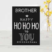 MERRY CHRISTMAS ZU meinem **BRUDER** Karte (Gelbe Blume)