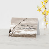 MERRY CHRISTMAS ZU MEINEM "LIEBLINGSFANG" KARTE (Gelbe Blume)