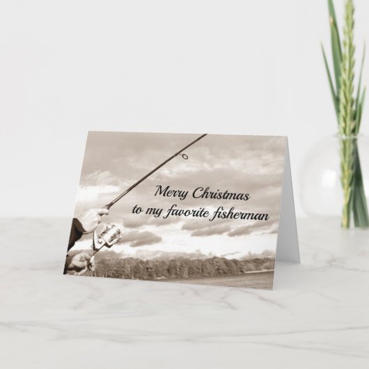 MERRY CHRISTMAS ZU MEINEM "LIEBLINGSFANG" KARTE (Vorderseite)