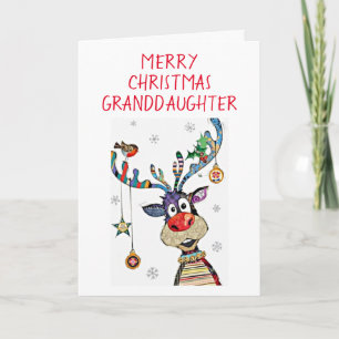 *MERRY CHRISTMAS* zu unseren *GRANDDAUGHTER* CHRIS Feiertagskarte
