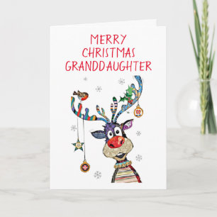 *MERRY CHRISTMAS* zu unseren *GRANDDAUGHTER* CHRIS Feiertagskarte