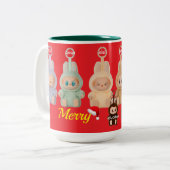 Merry Christmas Zweifarbige Tasse (Vorderseite Links)